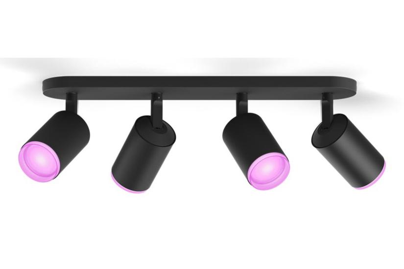 Philips Hue White&Col. Amb. Fugato Spot 4flg schwarz 4x4.2W