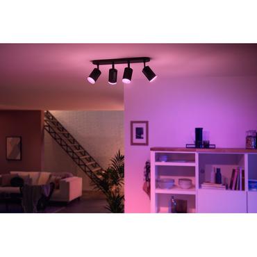 Philips Hue White&Col. Amb. Fugato Spot 4flg schwarz 4x4.2W
