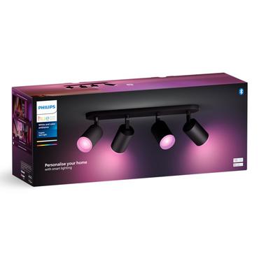 Philips Hue White&Col. Amb. Fugato Spot 4flg schwarz 4x4.2W