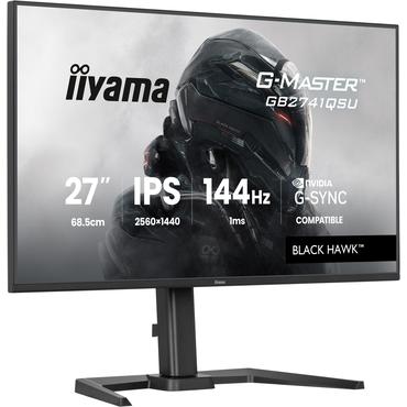 iiyama G-MASTER GB2741QSU-B1 computersk&aelig;rm 68,6 cm (27") 2560 x 1440 pixel 4K Ultra HD LED Sort