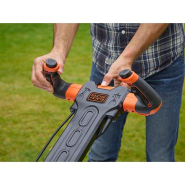 Black & Decker BEMW471ES-QS pl&aelig;neklipper Skubbe pl&aelig;neklipper Vekselstr&oslash;m Sort, Gr&aring;, Orange