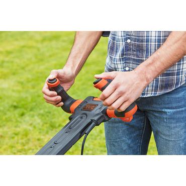 Black & Decker BEMW471ES-QS pl&aelig;neklipper Skubbe pl&aelig;neklipper Vekselstr&oslash;m Sort, Gr&aring;, Orange