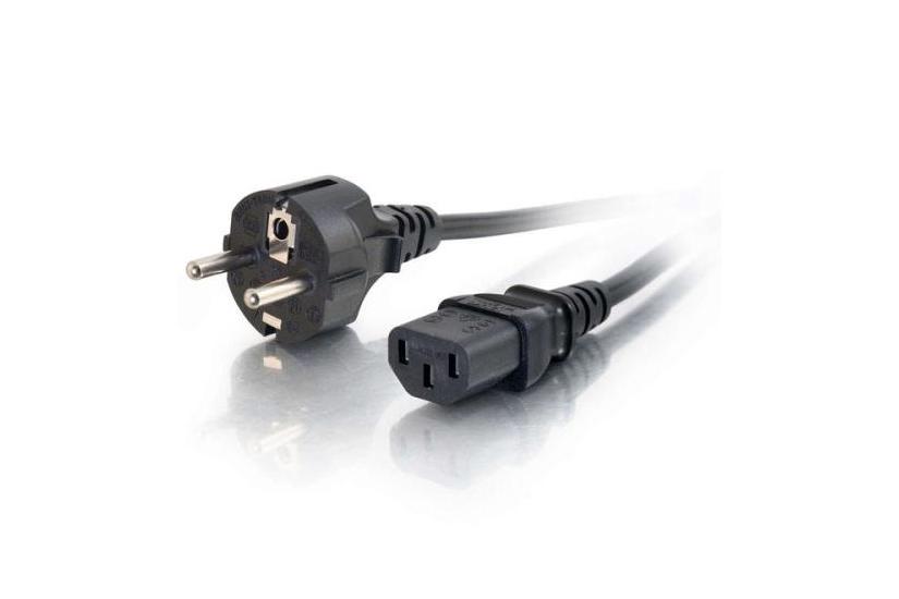 C2G - strømkabel - IEC 60320 C13 til CEE 7/7 - 2 m