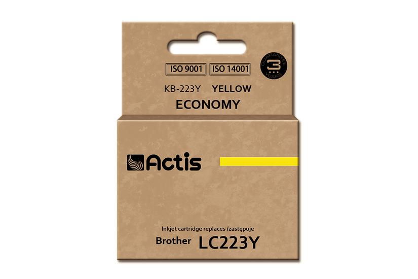 Actis KB-223Y bl&aelig;k (erstatning Brother LC223Y; Standard; 10 ml; gul)