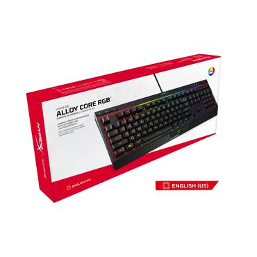 HyperX Alloy Core RGB tastatur Spil USB QWERTY US engelsk Sort