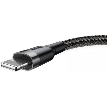 Baseus Kevlar USB-Cable with Lightning 1.5A 2 m - Grey/Black
