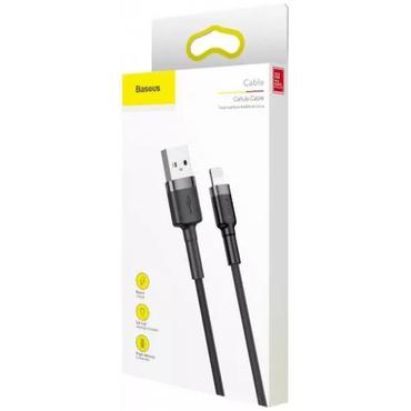 Baseus Kevlar USB-Cable with Lightning 1.5A 2 m - Grey/Black