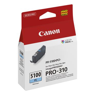 Canon PFI-5100 PC - foto-cyan - original - bl&auml;cktank