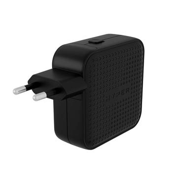 Targus HyperJuice str&ouml;madapter - GaN - USB, 2 x USB-C - 70 Watt