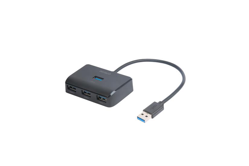 DELTACO - hub - 5 Gbps, USB-A - 4 porte