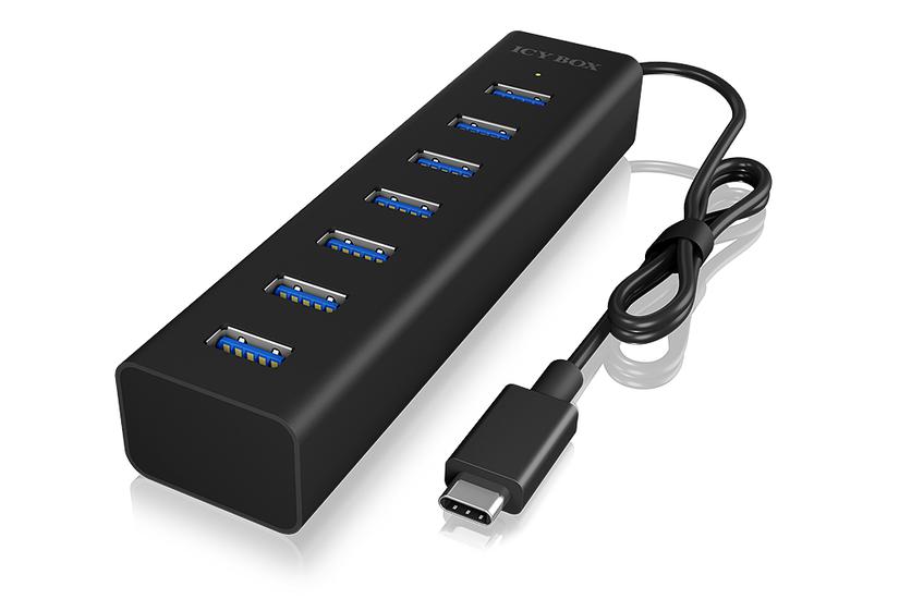 ICY BOX IB-HUB1700-C3 - hubb - 7 portar