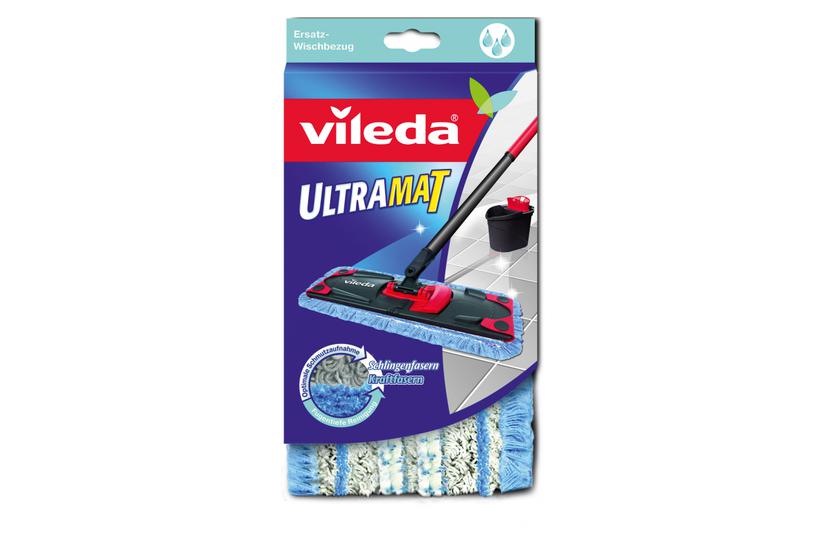 Vileda Ultramat Moppehoved Sort, Rød, Hvid