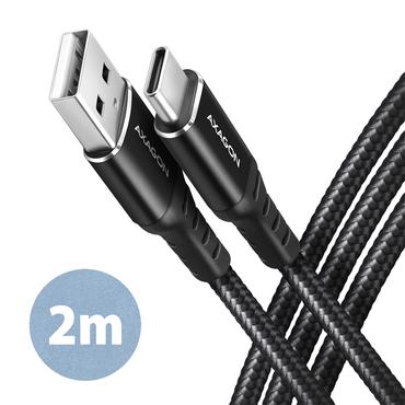 Axagon BUCM-AM20AB USB-kabel USB 2.0 2 m USB A USB C Sort