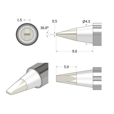 iFixit IF145-498-3 tilbeh&oslash;r til loddejern-/station 1 stk Loddespids