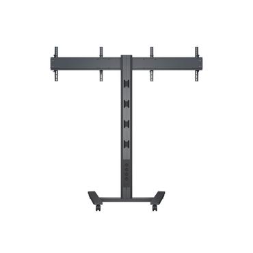 Multibrackets Public Display Stand 180 HD Dual vagn - f&ouml;r 2 LCD/plasmapaneler - svart