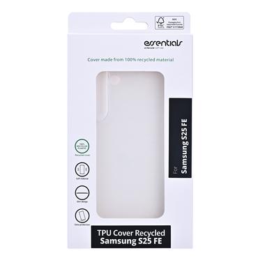 Essentials Samsung Galaxy S25 FE genbrugs TPU bagside cover, gennemsigtig