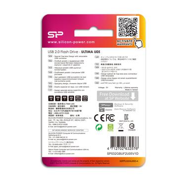 SILICON POWER Ultima U05 - USB flash-enhet - 32 GB