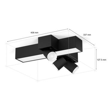 Philips Hue White&Col. Amb.CentrisCross Spot 3flg schw V2