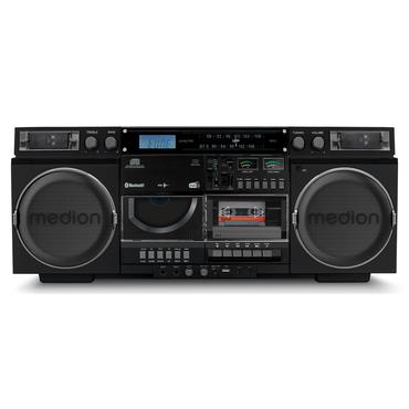 Medion LIFE® P66538 Retro-Boombox schwarz