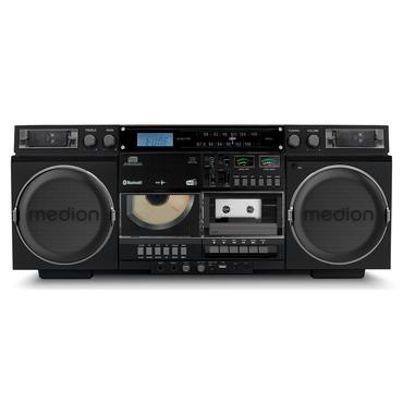 Medion LIFE® P66538 Retro-Boombox schwarz