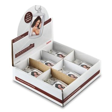 24x1 Hama Schl&uuml;sselanh&auml;nger Acryl f. Passbilder 3,5x4,5 i.D.