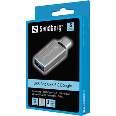 Sandberg - USB typ C-adapter - 24 pin USB-C till USB typ A