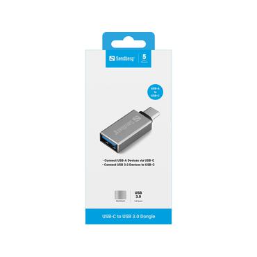 Sandberg - USB typ C-adapter - 24 pin USB-C till USB typ A