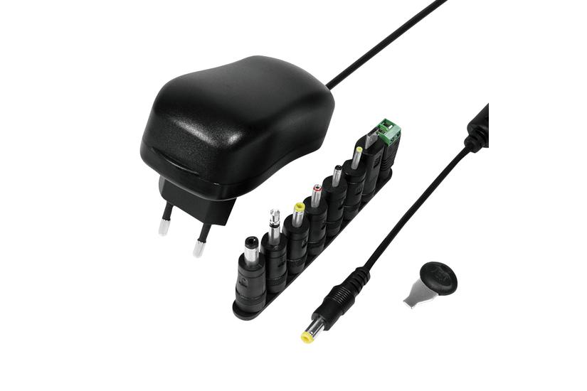 LogiLink PA0167 strømadapter og vekselret Indendørs 12 W Sort