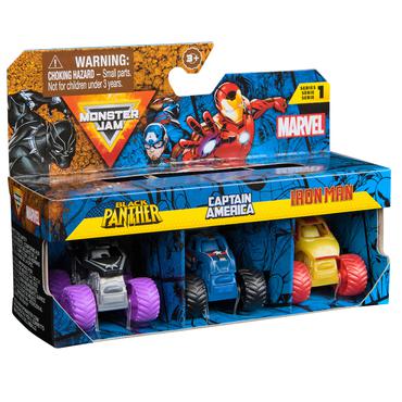 Monster Jam Marvel Mini Monster Truck 3-Pack