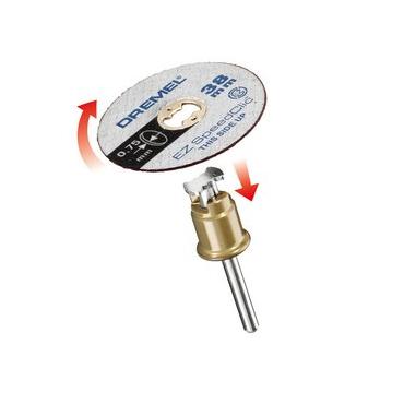 Dremel EZ SpeedClic SC409 - sk&auml;rskiva - f&ouml;r aluminum, gips, metallr&ouml;r, rostfritt st&aring;l, bladmetall, koppar, silver, guld, gjutj&auml;rn, l&auml;ttbetong, mjuk metall, m&auml;ssing, h&auml;rdat st&aring;l - 5 delar