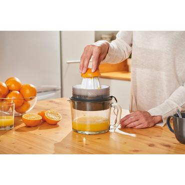 Black & Decker BXCJ30E citruspresser og juicemaskine 30 W Sort, Transparent