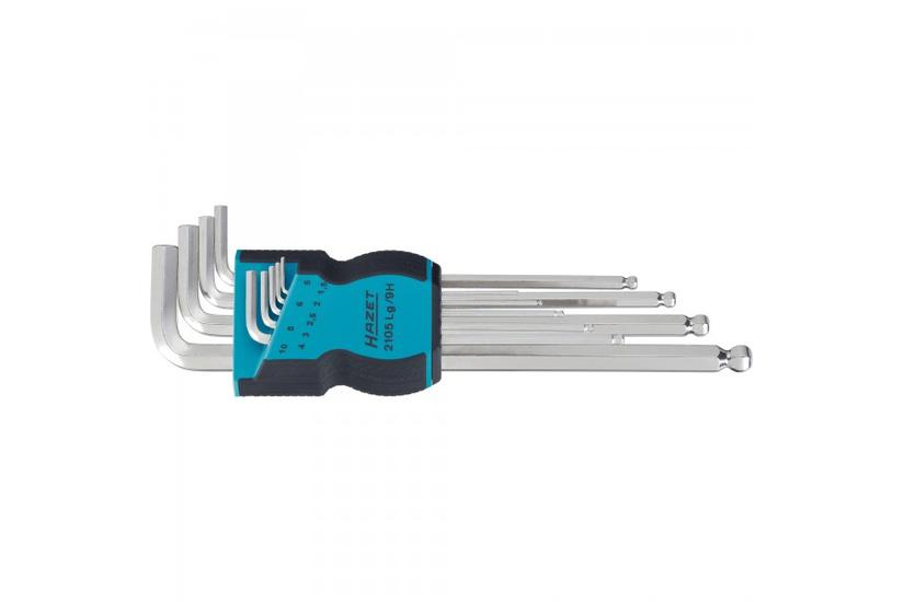 HAZET 2105LG/9H unbrako n&oslash;gle L-formet unbrakon&oslash;gles&aelig;t Metric 9 stk