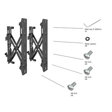 Multibrackets M Pro monteringskomponent - f&ouml;r LCD-display - svart