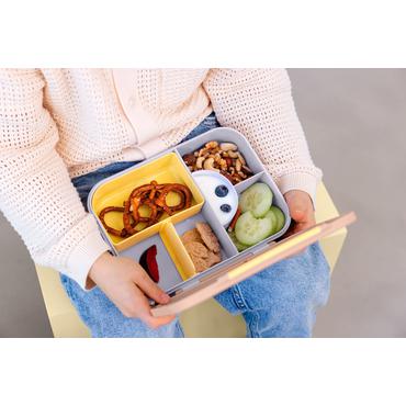 Lassig Lunchbox Bento z przegródkami Pattern Party Rose/lilac