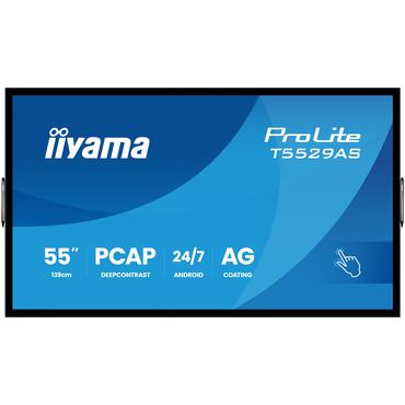 IIYAMA 139cm  (55") T5529AS-B1AG 16:9 M-Touch 2xHDMI+UBS-C (Speditionsversand)