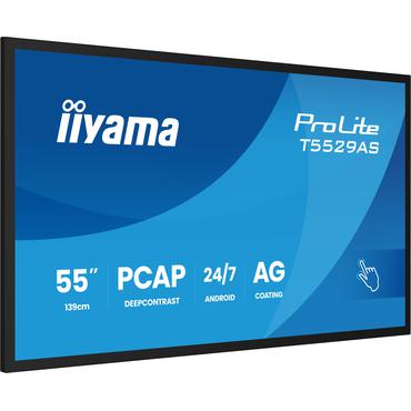IIYAMA 139cm  (55") T5529AS-B1AG 16:9 M-Touch 2xHDMI+UBS-C (Speditionsversand)