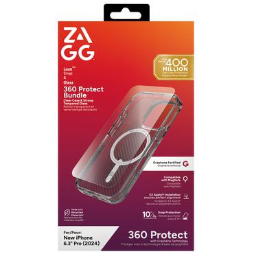 Zagg Luxe + Glass 360 - baksidesskydd f&ouml;r mobiltelefon