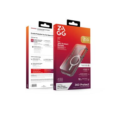 Zagg Luxe + Glass 360 - baksidesskydd f&ouml;r mobiltelefon