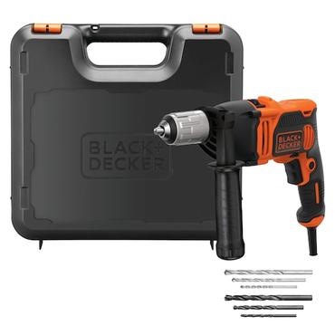 Black & Decker BEH850K 3100 rpm Nøglefri Sort, Orange