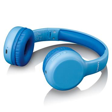 LENCO HPB-110BU - Faltbare Bluetooth-Kopfhrer fr Kids. blau