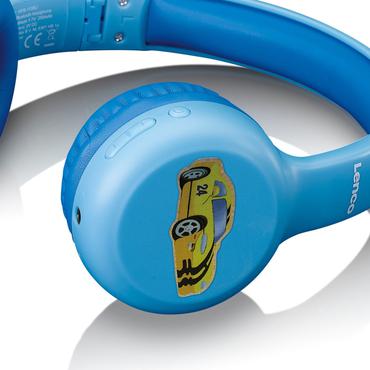 LENCO HPB-110BU - Faltbare Bluetooth-Kopfhrer fr Kids. blau
