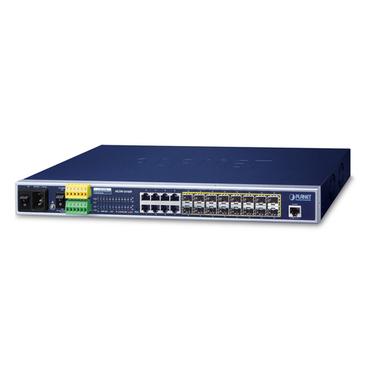PLANET MGSW-24160F netværksswitch Administreret L2+ Gigabit Ethernet (10/100/1000) Strøm over Ethernet (PoE) 1U Blå