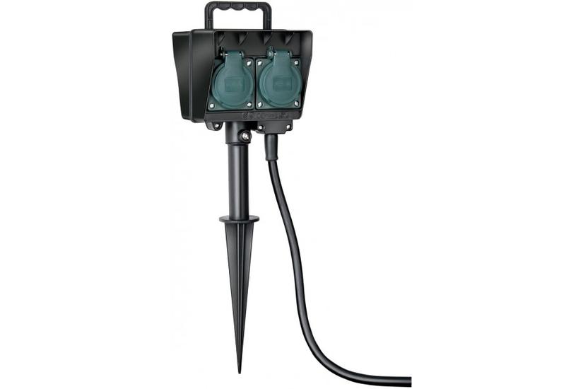 Brennenstuhl 1154450 stikkontakt Type F Sort