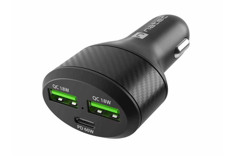 NATEC Coney Universel Sort Cigart&aelig;nder Hurtig opladning Automatisk