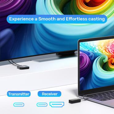 Unitek Bezprzewodowy nadajnik HDMI zasięg do 50m, czarny