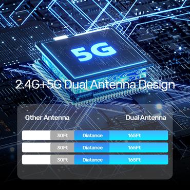 Unitek Bezprzewodowy nadajnik HDMI zasięg do 50m, czarny