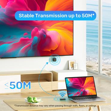 Unitek Bezprzewodowy nadajnik HDMI zasięg do 50m, czarny