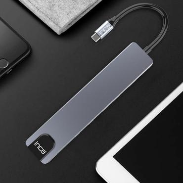 Inca ITPC-7T interface hub USB Type-C 1000 Mbit/s Aluminium