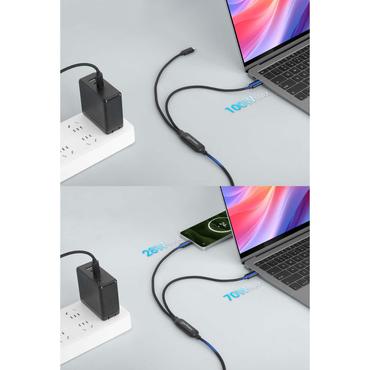 Manhattan 355810 USB-kabel 2 m USB C 2 x USB C Sort