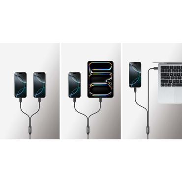 Manhattan 355810 USB-kabel 2 m USB C 2 x USB C Sort